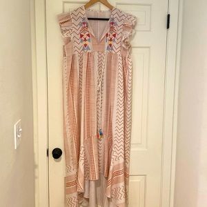 Bohemian flowy kaftan dress in Large